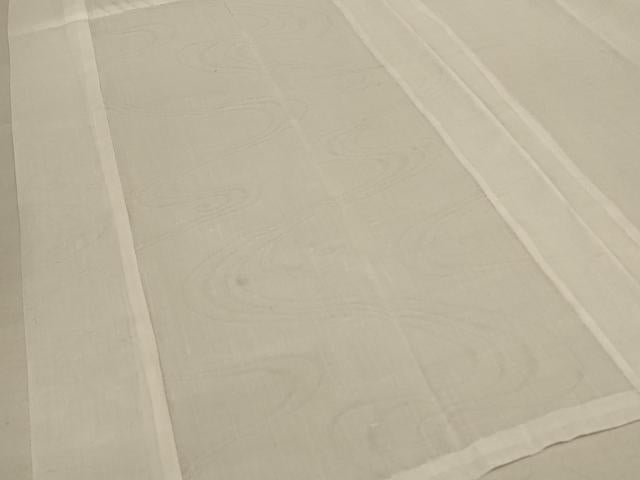 平和屋着物*夏物 長襦袢 立波流水紋紗 白色 麻 逸品 AABE2606jd