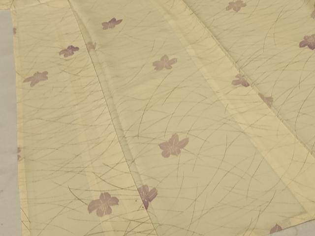 平和屋着物*夏物 小紋 絽 舞花文 正絹 逸品 AABE2654jd