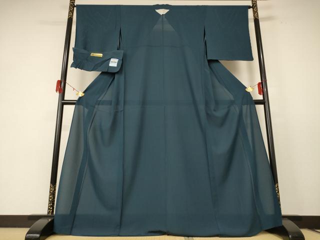 平和屋着物*夏物 色無地 絽 百入茶色 反端付き 正絹 逸品 未使用 AABE2656jd
