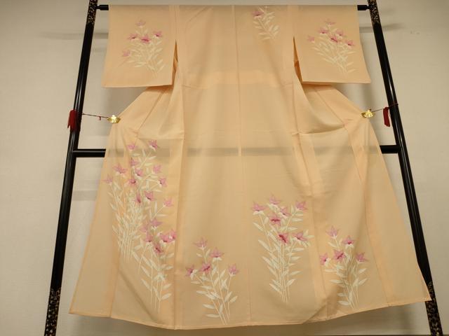 平和屋着物*夏物 訪問着 絽 草花文 正絹 逸品 AABE2688jd