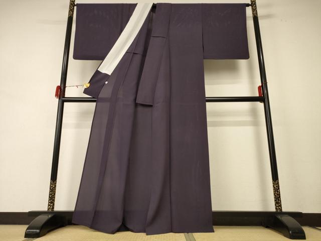 平和屋着物*夏物 色無地 絽 紅消鼠色 正絹 逸品 AABE2701jd