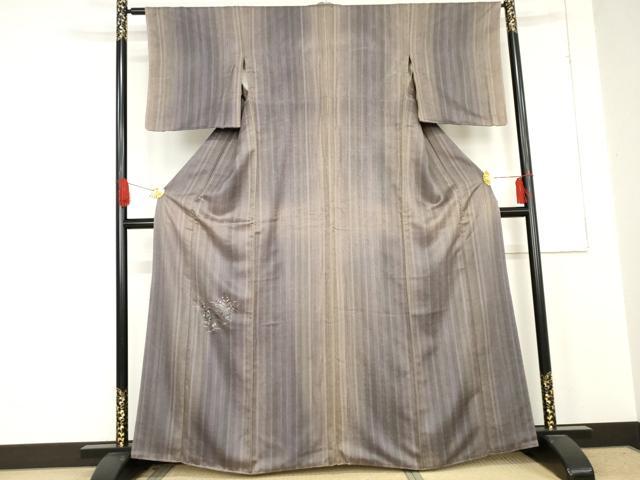 平和屋着物●訪問着 作家物 草花文 金彩 正絹 逸品 AABE2801cs