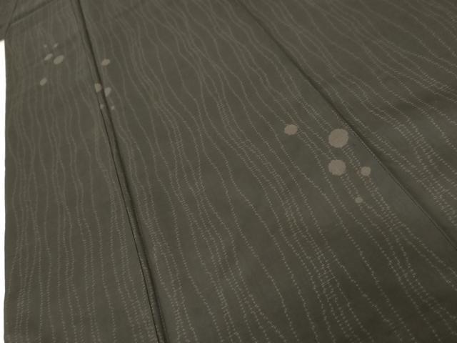 平和屋着物●本場大島紬 一元7マルキ 総絣 大小あられ 黒地 正絹 逸品 AABE2824cs