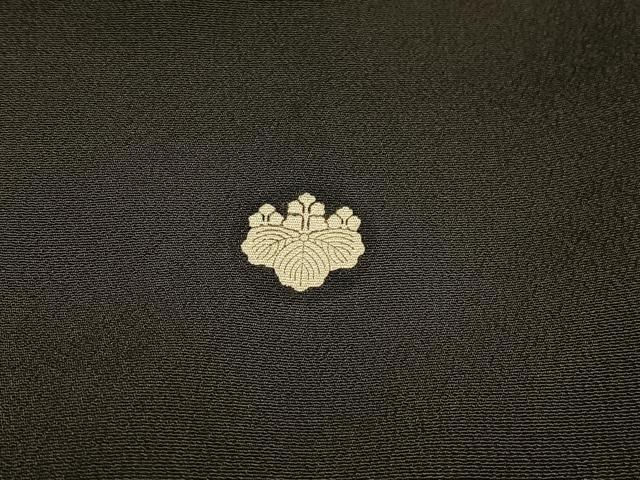 平和屋着物■豪華黒留袖 駒刺繍 花鳥文 暈し染め 金銀糸 金銀彩 正絹 逸品 AABE3302oa