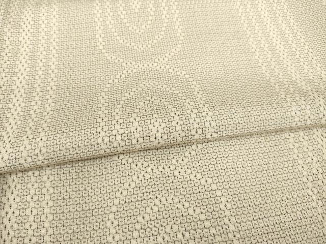 平和屋着物●本塩沢 110亀甲 幾何学文様 正絹 逸品 AABE3447ck