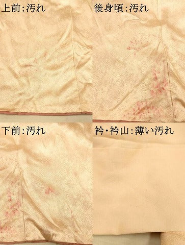 平和屋着物■訪問着 草花格子文 暈し染め 正絹 逸品 AABE3730fw