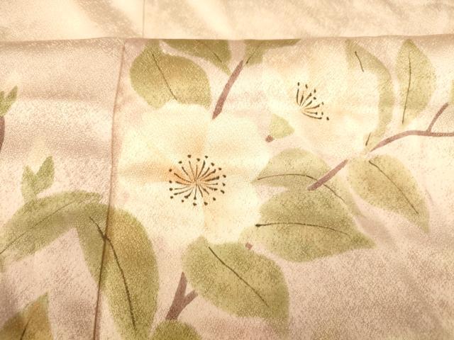 平和屋着物■訪問着 草花格子文 暈し染め 正絹 逸品 AABE3730fw