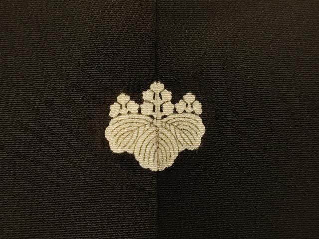 平和屋着物■豪華黒留袖 駒刺繍 吉祥草花文 金彩 正絹 逸品 AABE3858fw