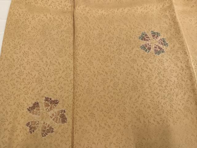 平和屋着物●訪問着 絞り 舞花文 正絹 逸品 AABE3958ph