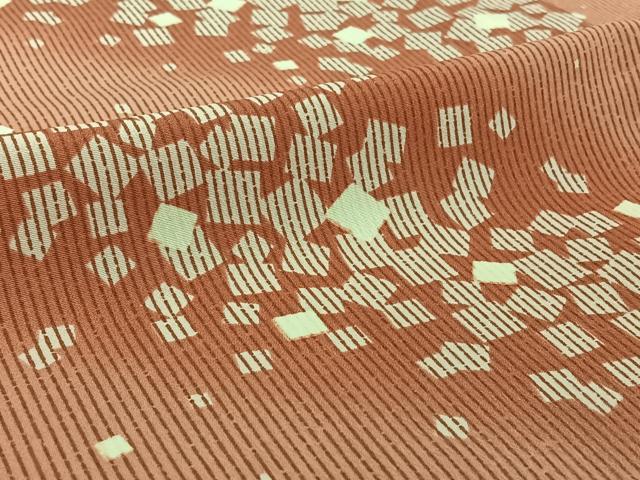 平和屋着物▽小紋 単衣 箔散らし文様 洗える着物 AABE4038jh