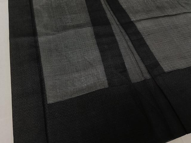 平和屋着物▽羽織 スリーシーズン 春夏秋 塵除け 暗黒色 正絹 逸品 AABE4109jh