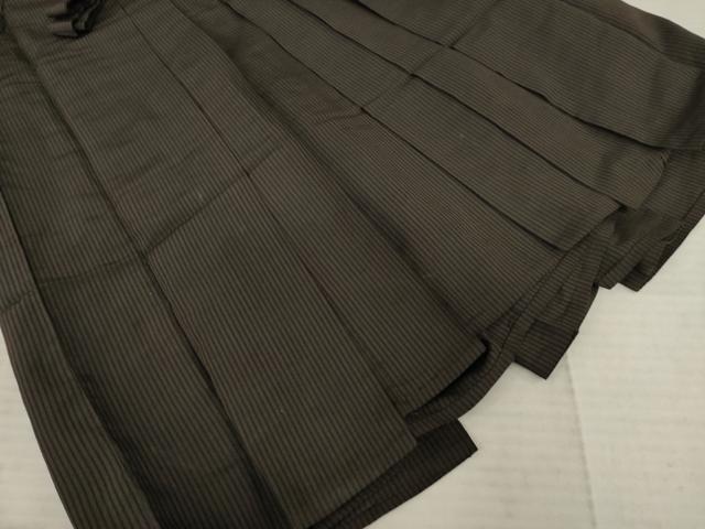 平和屋着物●男性 馬乗り袴 縞 正絹 逸品 AABE4144ck