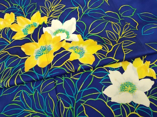 平和屋着物●訪問着 草花文 正絹 逸品 AABE4191ck