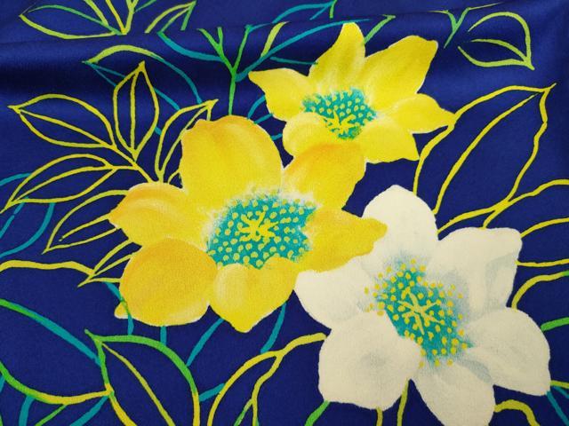 平和屋着物●訪問着 草花文 正絹 逸品 AABE4191ck