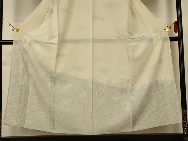平和屋着物*夏物 訪問着 絽 手描き 草花文 正絹 逸品 AABE4289jd