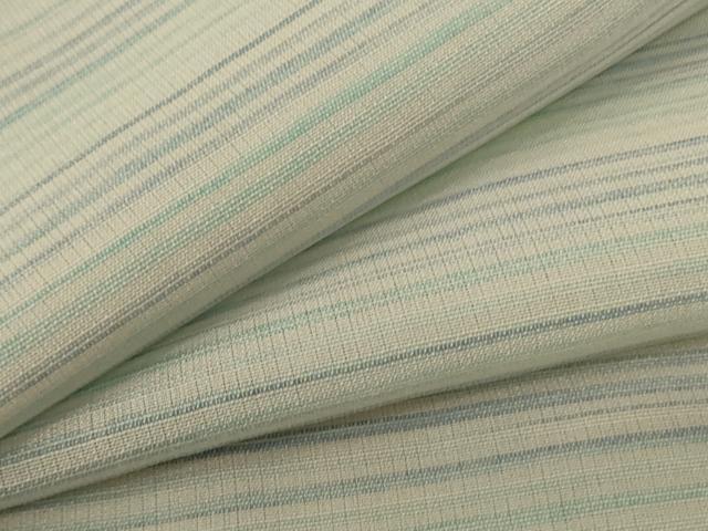 平和屋着物*夏物 男性 小紋 紗 横縞 正絹 逸品 AABE4320jd