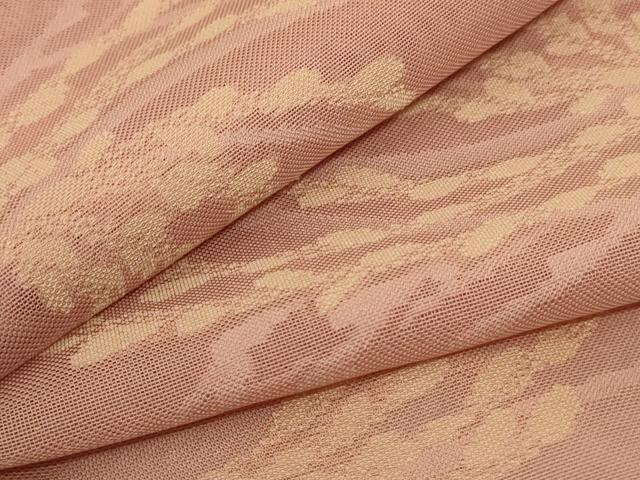 平和屋着物*夏物 小紋 紗 草葉文 正絹 逸品 AABE4357jd