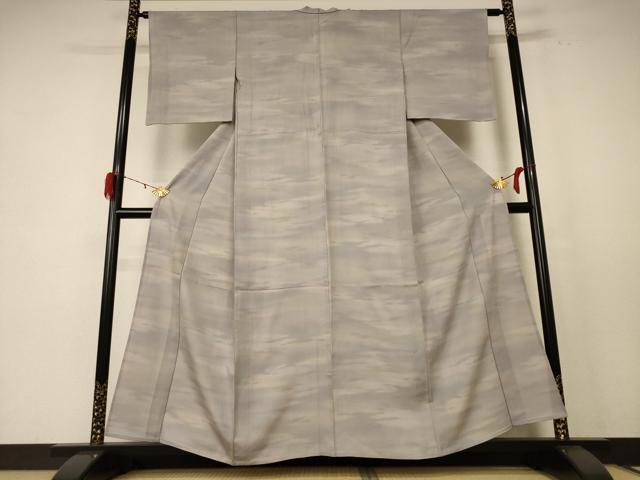 平和屋着物*夏物 小紋 絽 霞文 正絹 逸品 AABE4365jd