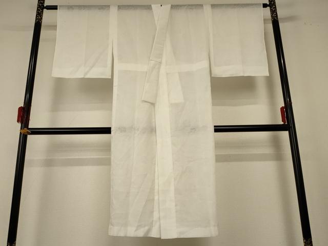平和屋着物＊夏物　長襦袢　流水舞桜紋紗　白色　AABE4377jd 平和屋着物＊夏物 長襦袢 流水舞桜紋紗 白色 AABE4377jd