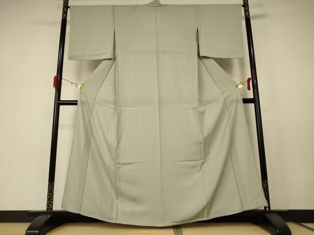 平和屋着物＊夏物　色無地　絽　柳鼠色　正絹　逸品　AABE4387jd 平和屋着物＊夏物 色無地 絽 柳鼠色 正絹 逸品 AABE4387jd