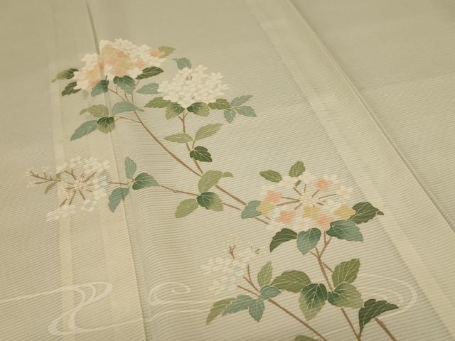 平和屋着物*夏物 訪問着 絽 草花文 正絹 逸品 AABE4399jd