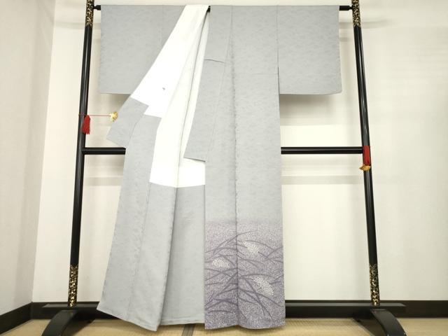 平和屋着物●人間国宝・羽田登喜男 色留袖 稲穂 暈し染め 正絹 逸品 AABE4437ck