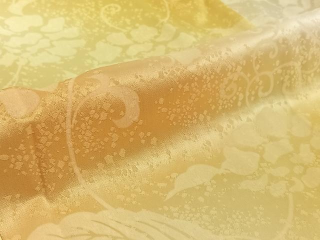 平和屋着物▽上質な小紋 単衣 花唐草文 暈し染め 正絹 逸品 AABE4643jh