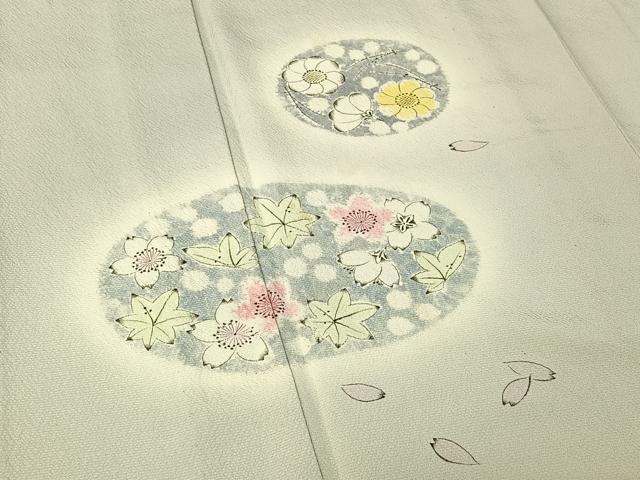 平和屋着物▽訪問着 単衣 作家物 辻が花 暈し染め 正絹 逸品 AABE4662jh