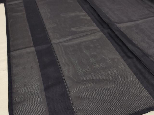 平和屋着物*夏物 色無地 絽 黒紅色 洗える着物 AABE4698jd