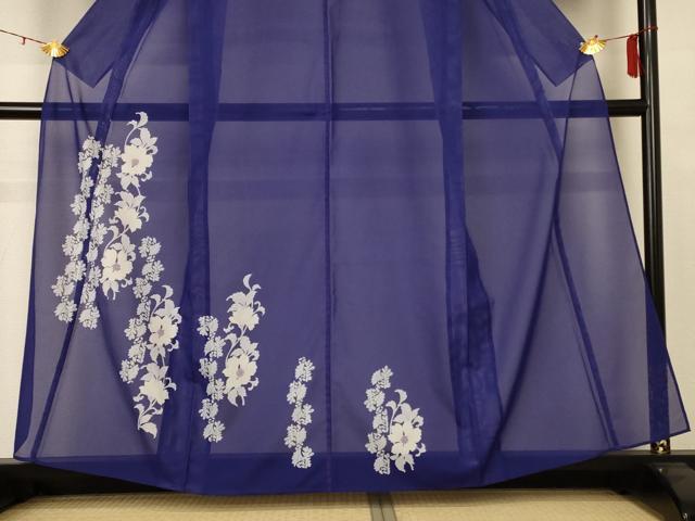 平和屋着物*夏物 訪問着 絽 草花文 洗える着物 AABE4706jd