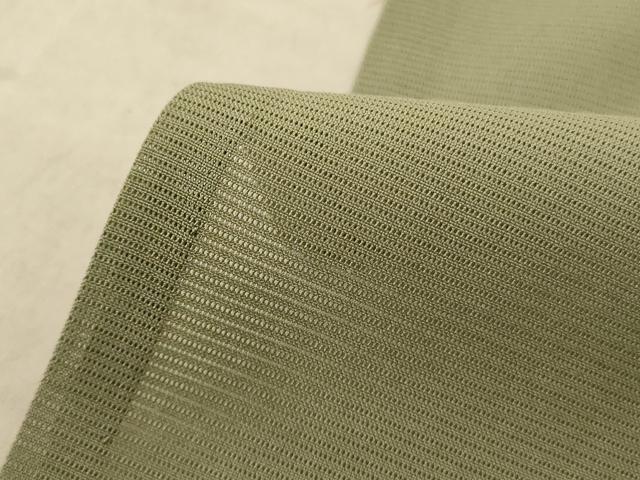 平和屋着物*夏物 色無地 絽 柳茶色 正絹 逸品 AABE4709jd