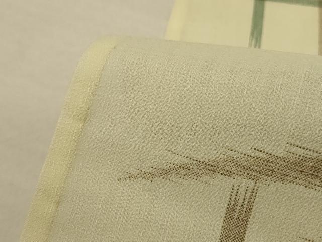 平和屋着物*夏物 小紋 紗 笹竹文 洗える着物 AABE4747jd