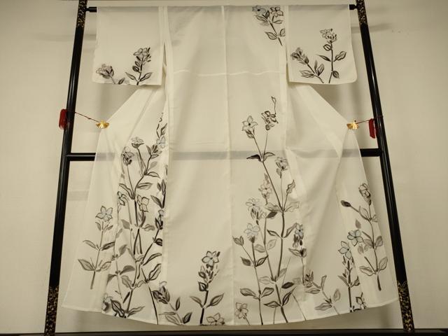平和屋着物＊夏物　訪問着　絽　草花文　洗える着物　AABE4800jd 平和屋着物＊夏物 訪問着 絽 草花文 洗える着物 AABE4800jd