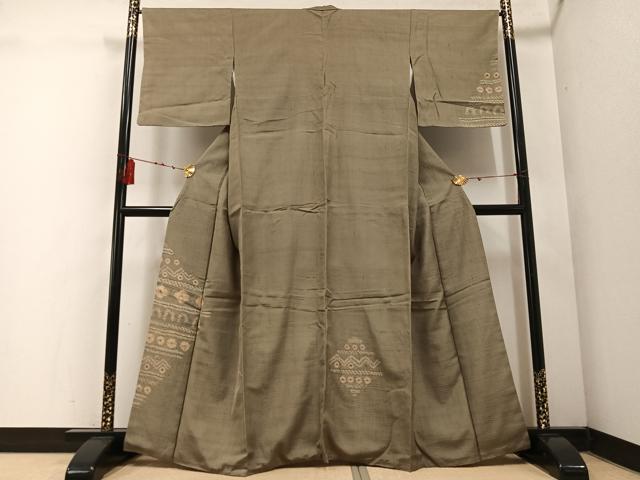 平和屋着物●訪問着 絞り 花 正絹 逸品 AABE4866ph