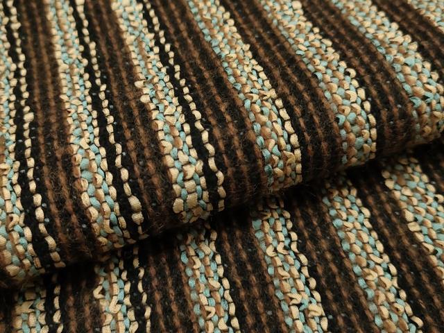 平和屋着物▼和装小物 ショール2点セット リボンヤーン 裂き織り ストール 防寒 逸品 AABE4906ay