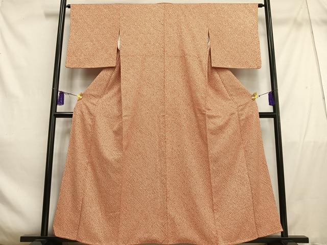 平和屋着物■大変加工の良い総絞り小紋 正絹 逸品 AABE5007oa