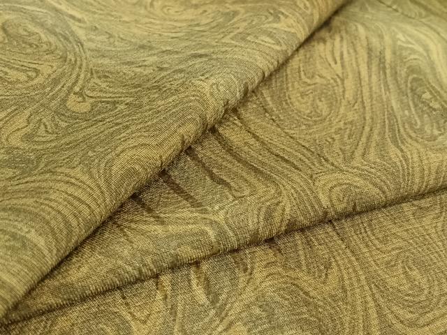 平和屋着物▽上質な小紋 単衣 墨流し文様 ロング丈 正絹 逸品 AABE5177jh
