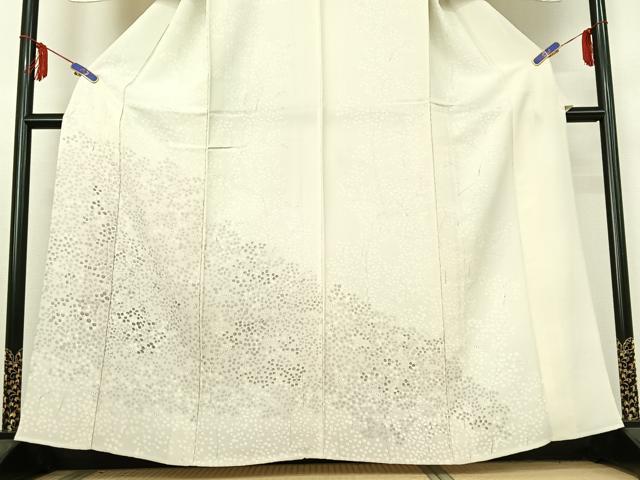 平和屋着物▽訪問着 単衣 手描き 草花文 やまと誂製 正絹 逸品 AABE5188jh