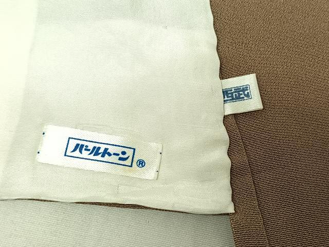 平和屋着物▽上質な色無地 単衣 空五倍子色 正絹 逸品 AABE5197jh