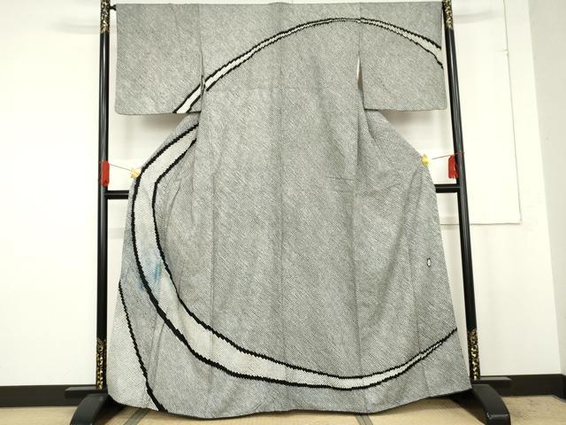 平和屋着物●訪問着 作家物 総絞り 丸文 正絹 逸品 AABE5299cs