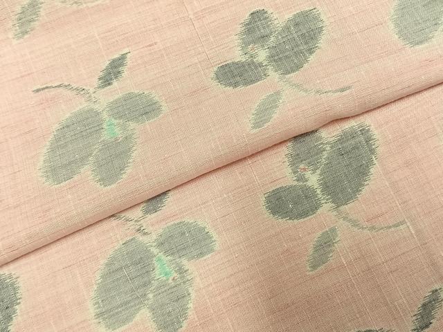 平和屋着物●上質な紬 花尽くし 正絹 逸品 未使用 AABE5499fy
