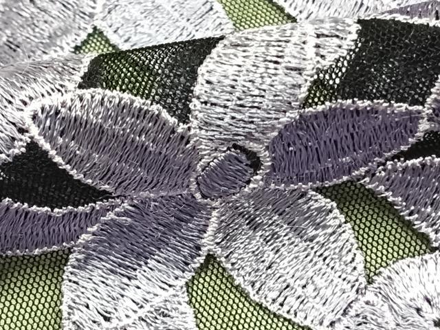 平和屋着物▽道行コート スリーシーズン 春夏秋 塵除け 刺繍 花尽くし 洗える着物 AABE5623fy