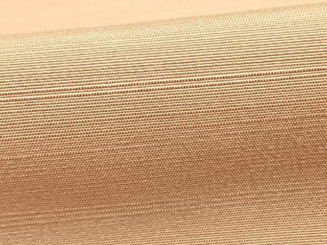 平和屋着物▽上質な紬 単衣 色無地 洗柿色 正絹 逸品 未使用 AABE5685fy