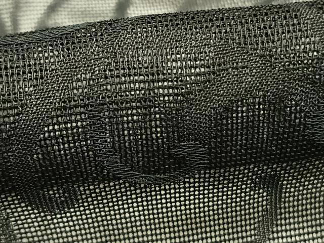 平和屋着物▽羽織 スリーシーズン 春夏秋 塵除け 唐草文 黒地 正絹 逸品 AABE5716fy