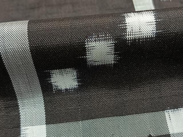 平和屋着物▽本場琉球絣 紬 単衣 バンジョウ 正絹 逸品 AABE5777fy