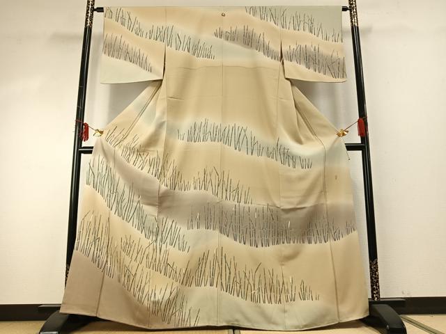 加賀草木友禅　田村哲彦　未使用 平和屋着物○十日町 加賀草木友禅の第一人者 田村哲彦 訪問