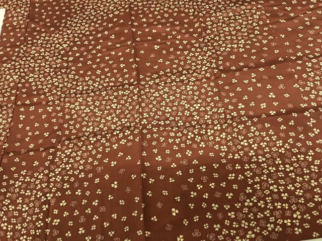 平和屋着物●長襦袢 袷 舞花文 正絹 逸品 AABE5829fy