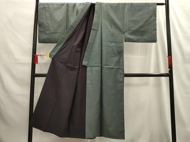 平和屋着物■男性 紬 100亀甲 総詰め 正絹 逸品 AABE6306sx