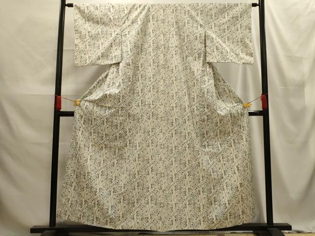 平和屋着物■上質な紬 花丸文 正絹 逸品 AABE6343sx
