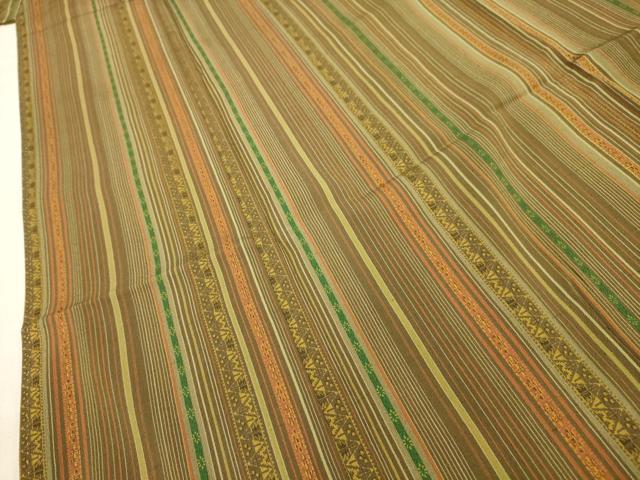 平和屋着物■上質な紬 間道 正絹 逸品 AABE6439sx